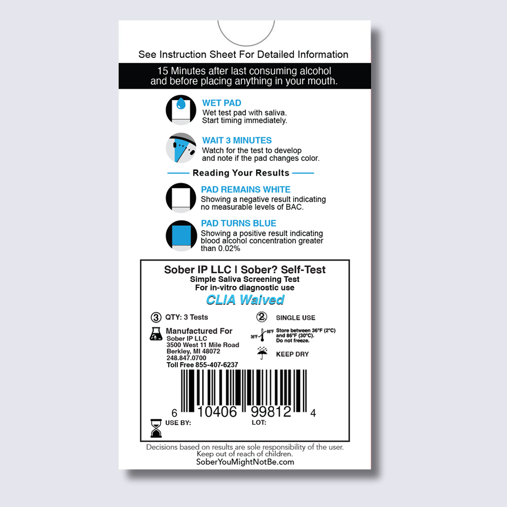 Sober 3 Test Pack