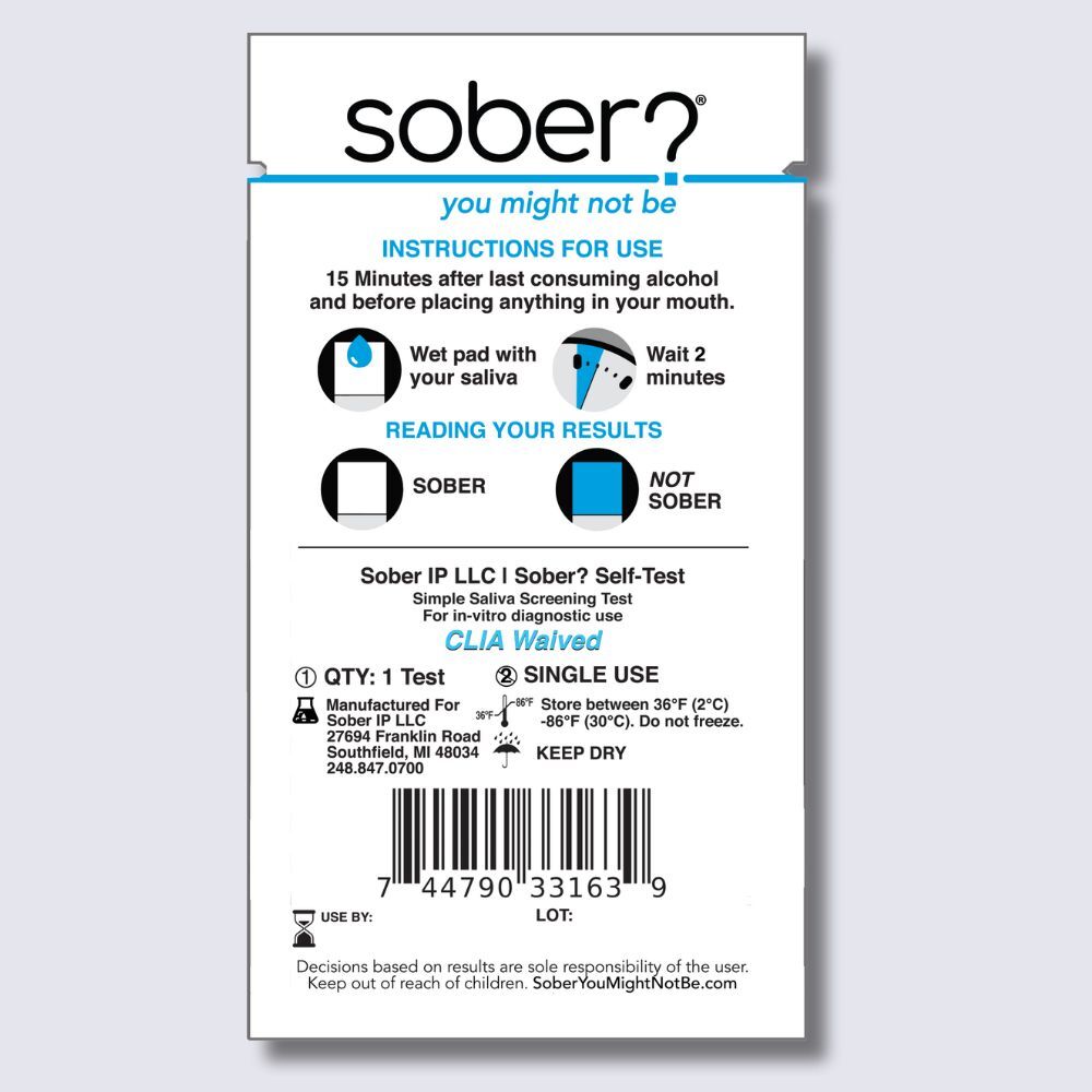 Sober Single Test Pack